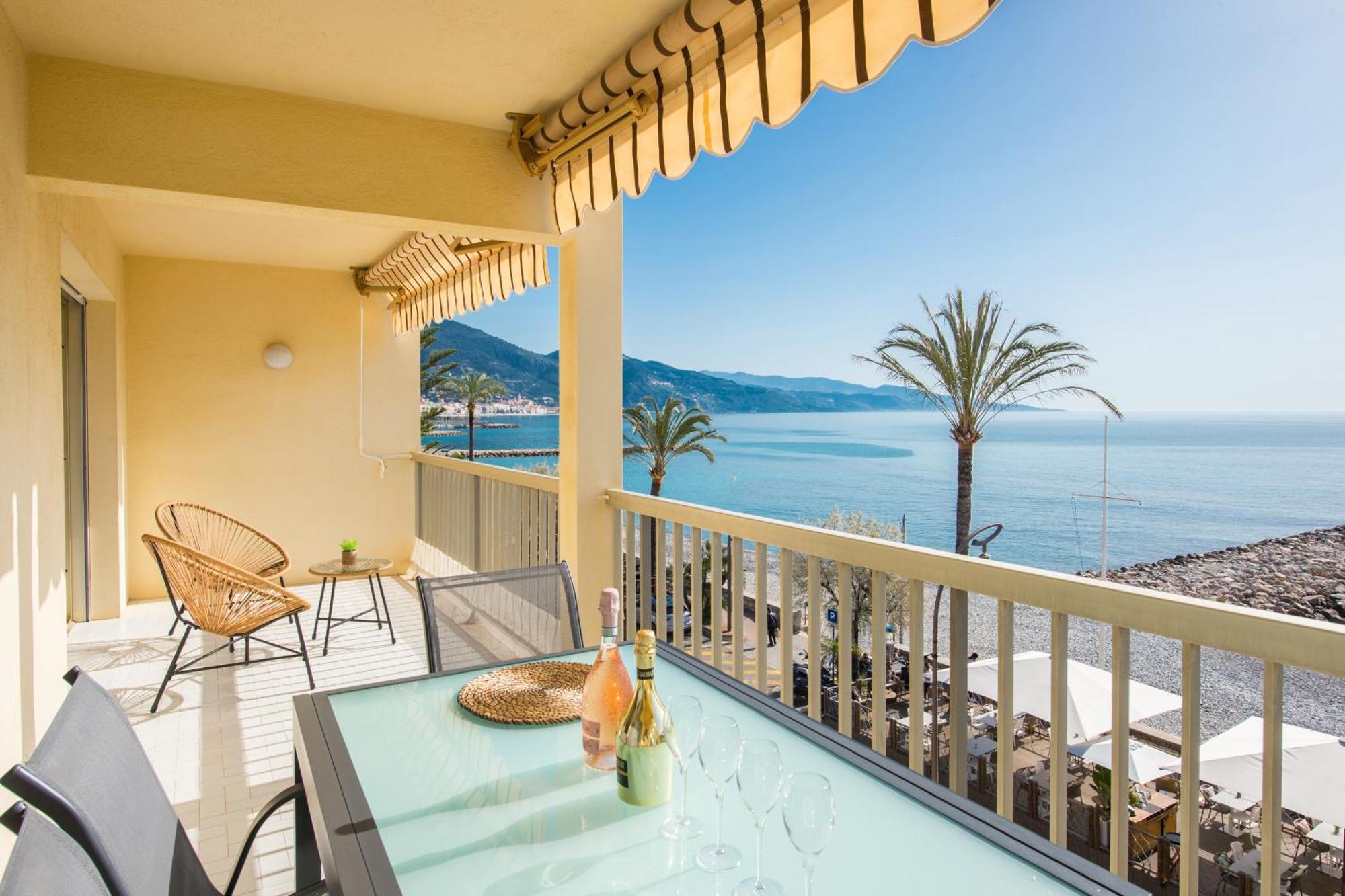 Roquebrune Plage - Terrace Splendid Sea View - BW Ngoại thất bức ảnh